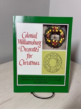 Colonial Williamsburg Christmas Decor PB 1990 Holiday Craft Guide Illustrated